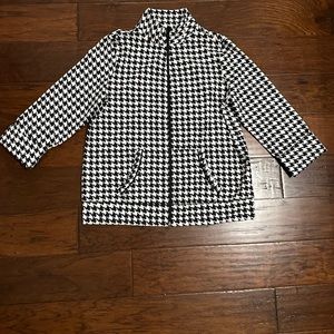 Ladies Houndstooth Jacket. Petite Small.